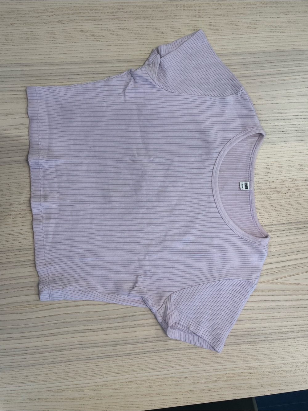 Purple Uniqlo crop top